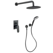 ΜΠΑΤΑΡΙΑ ΛΟΥΤΡΟΥ KEVON ΕΝΤΟΙΧΙΖΟΜΕΝΗ 2 ΕΞΟΔΩΝ ΠΛΗΡΗΣ ΜΑΥΡΗ ΜΑΤ FIORE