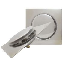 ΤΑΠΑ ΔΑΠΕΔΟΥ POP UP 120x120mm INOX ΓΥΑΛΙΣΤΕΡΗ