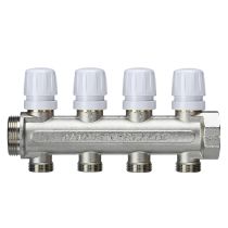 ΚΟΛΛΕΚΤΕΡ 4 ΠΑΡΟΧΩΝ 1 1/4" EUROCONO ΜΕ ΡΥΘΜΙΣΤΙΚΗ ΒΑΛΒΙΔΑ - ΒΟΛΑΝ ΑΣΦΑΛΕΙΑΣ LUX EVO MAX CHERBROS