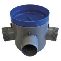 ΣΙΦΟΝΙ ΔΑΠΕΔΟΥ PP ΕΞΟΔΟΥ Ø50 & 4 ΕΙΣΟΔΩΝ Ø40 ΥΨΟΣ 105mm