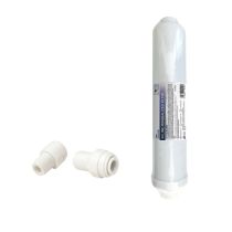 ΦΙΛΤΡΟ ΨΥΓΕΙΟΥ ΣΥΜΠΑΓΗΣ ΑΝΘΡΑΚΑΣ και ΑΝΤΑΛΛΑΚΤΙΚΟ 5ο ΣΤΑΔΙΟ ΟΣΜΩΣΗΣ 10'' T33 In line PREMIUM COCONUT ΜΕ ΑΝΤΑΠΤΟΡΕΣ PURE VELUDA