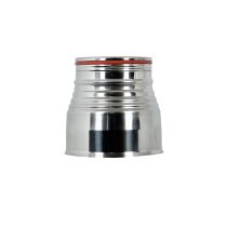 ΣΥΝΔΕΣΗ ΣΥΣΤΟΛΙΚΗ Ø80 INOX HI LINE CERAMIC 0,4mm